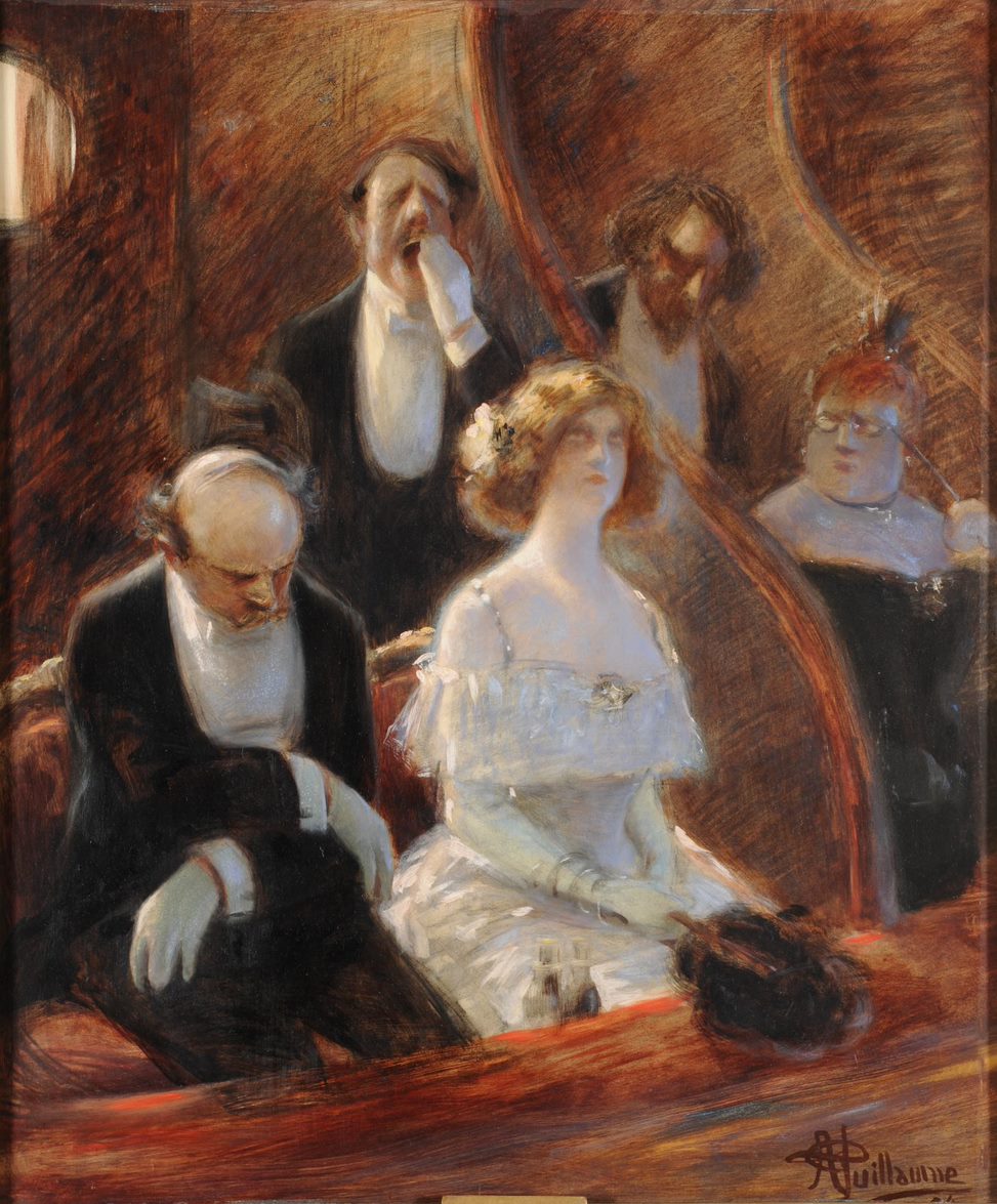 Albert Guillaume (1873-1942), Musique savante, 1904, huile sur toile, 55, 4 x 46 cm, Reims, Musée des Beaux-Arts, (inv. 907.19.123), © Devleeschauwer Christian